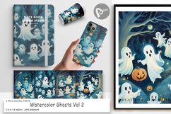 Digital Paper Watercolor Ghosts Product Image 1