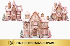 Gingerbread House Clipart, Sublimation PNG Bundle Product Image 1