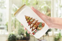 Watercolor Gingerbread Tree Glass Can Wraps Product Image 2