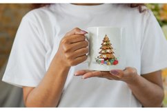 Watercolor Gingerbread Tree | Mug sublimation design Product Image 2