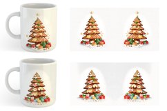 Watercolor Gingerbread Tree | Mug sublimation design Product Image 3