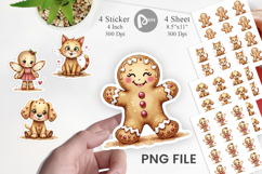 Gingerbread Friends Sticker Product Image 1