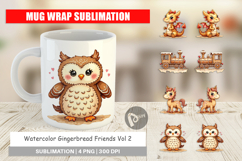 Gingerbread Friends Mug Wrap Product Image 1