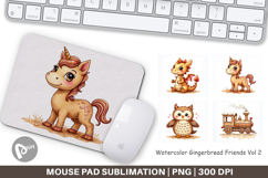 Gingerbread Friends Mouse Pad Product Image 1