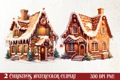 Watercolor Gingerbread House Clipart Bundle, Gingerbread House Sublimation Clipart, Gingerbread House Clipart Sublimation, Gingerbread House Collection, 