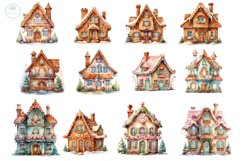 Watercolor Gingerbread House Sublimation Product Image 2