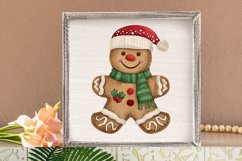 Watercolor Gingerbread Man Clipart Bundle Product Image 4