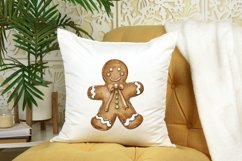 Watercolor Gingerbread Man Clipart Bundle Product Image 3