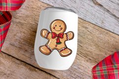 Watercolor Gingerbread Man Clipart Bundle Product Image 5