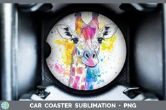 GorgeousWatercolor Car Coaster design.