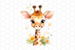 Watercolor Giraffe Clipart