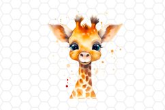Watercolor Giraffe Clipart