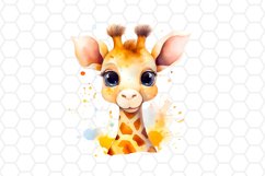 Watercolor Giraffe Clipart