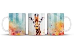 Giraffe Mug Wrap Sublimation Designs, Giraffe Mug Wrap, Giraffe Png