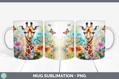 GorgeousWatercolor Mug Wrap design.