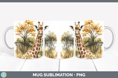 GorgeousWatercolor Mug Wrap design.