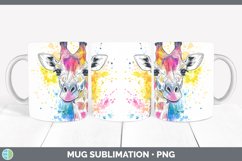 GorgeousWatercolor Mug Wrap design.