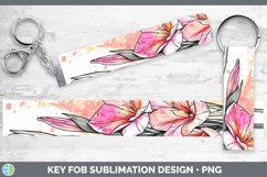 GorgeousWatercolor Key Fob design.
