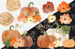 Watercolor Glitter Pumpkins Product Image 5