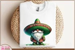 Cinco De Mayo Watercolor Gnome png, Sombrero Mexican Gnome Product Image 4