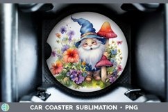 GorgeousWatercolor Car Coaster design.