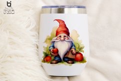 Watercolor Gnome Sublimation PNG Clipart Bundle Product Image 7