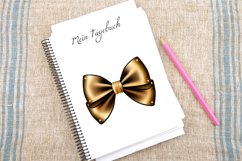 Watercolor Gold Bow Clipart Bundle Product Image 4