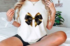Watercolor Gold Bow Clipart Bundle Product Image 3