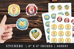 Watercolor golden heart star cap capsule smiling bandage nurse nursery nursing quote print sticker sheet stickers printable sublimation design png