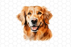 Watercolor Golden Retriever Clipart