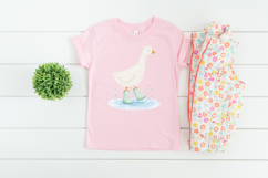 Goose PNG Graphic | Cute Goose in Rain Boots Product Image 2