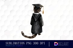 Graduation Animals Back View Illustration Clipart Product Image 1