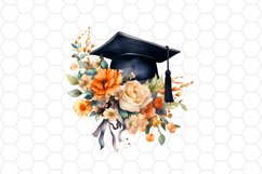 Watercolor Graduation Cap Clipart