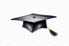 Watercolor Graduation Cap Clipart