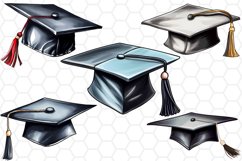 Watercolor Graduation Cap Clipart