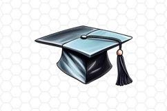 Watercolor Graduation Cap Clipart