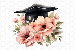 Watercolor Graduation Cap Clipart PNG Design