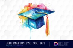 Graduation Hat Graphics Clipart Product Image 1