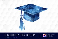 Graduation Hat Sublimation PNG Clipart Product Image 1