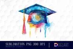 Graduation Hat Graphics Clipart Product Image 1