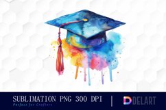 Graduation Hat Illustration PNG Clipart Product Image 1