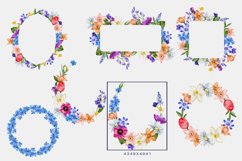 Watercolor Spring Flowers Clipart Huge Collection Product Image 10