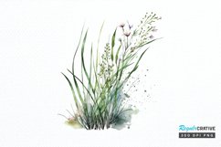 Watercolor Grass Spring Floral PNG Clipart Product Image 1