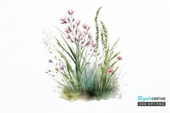 Watercolor Grass Spring Floral PNG Clipart Product Image 1