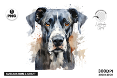 watercolor great dane clipart, great dane png, dog clipart watercolor, great dane sublimation design, gentle giant dog art, great dane printable png, pet lover sublimation, cute great dane clipart, great dane digital art, large dog breed design