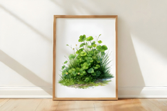 Watercolor Green Grass Clipart Product Image 3