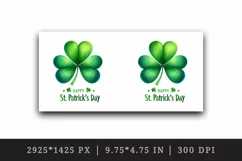 Watercolor green shamrock clover luck Happy St Patrick Day quote print 20 oz tumbler skinny mug wrap clipart t-shirt sublimation printable design