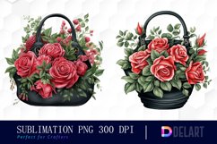 Watercolor Green Spring Clipart Bundle, Sublimation PNG Product Image 4