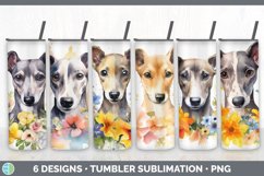 Bundle of six Wild Flowers Greyhounds Tumbler designs.