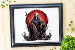 Grim Reaper Watercolor Sublimation Clipart Product Image 7